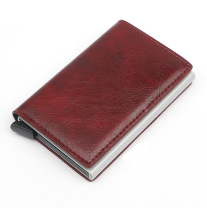 PU Automatic Card Card Holder RFID Multi-function Card Holder